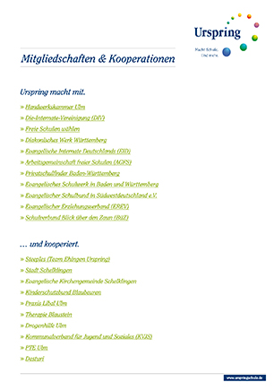 Mitgliedschaften und Kooperationen Urspringschule Mitgliedschaften und Kooperationen Urspringschule