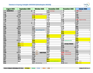 Dekadenplan Urspringschule Dekadenplan Urspringschule